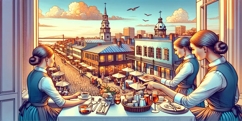 What restaurants do Waitresses make the most money at in Charleston SC