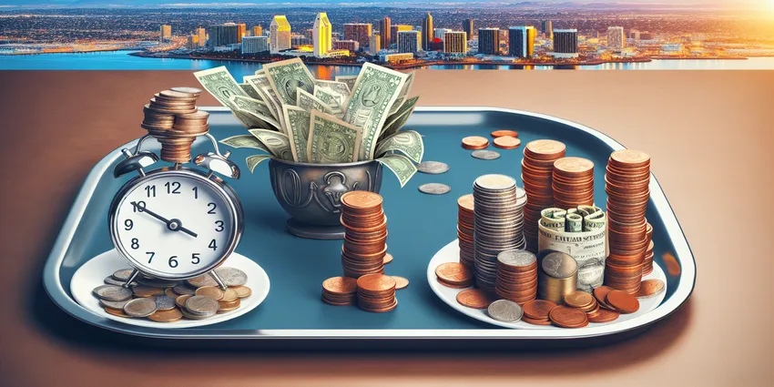 San Diego server earning money