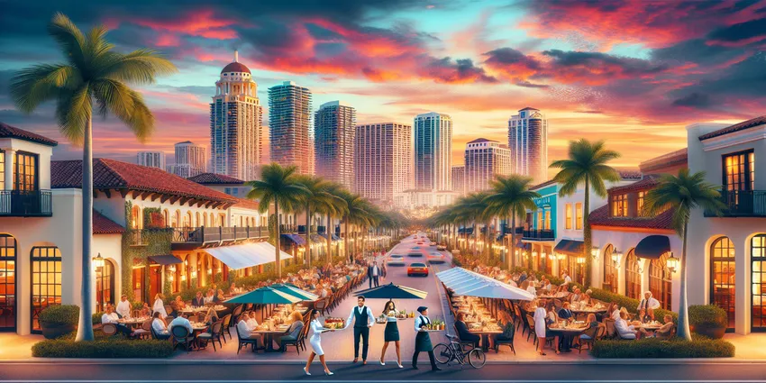 What restaurants do Waitresses make the most money at in West Palm Beach