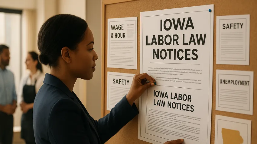 Iowa labor law posters on workplace compliance