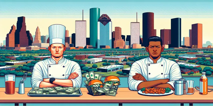 Houston chef salary and living wage comparison