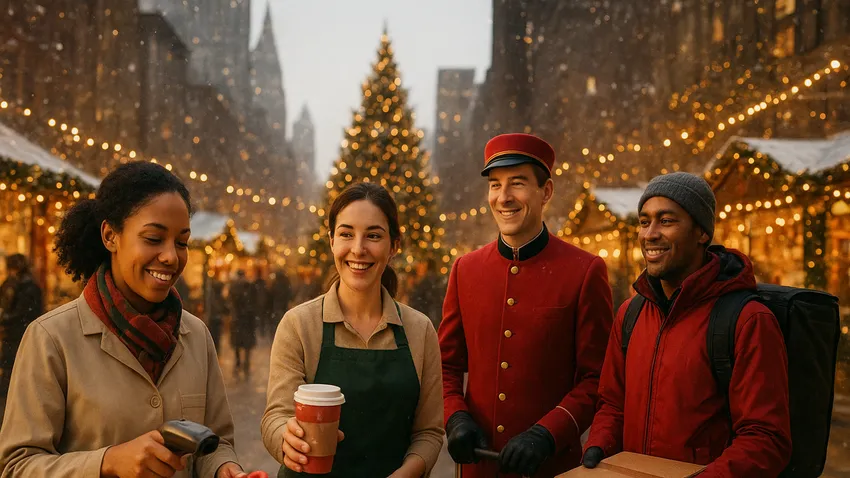Seasonal holiday jobs in New York City