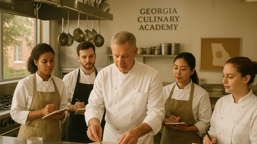 Culinary students in Georgia learning hands-on skills