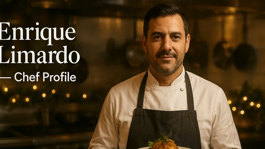 Enrique Limardo portrait at Seven Reasons restaurant