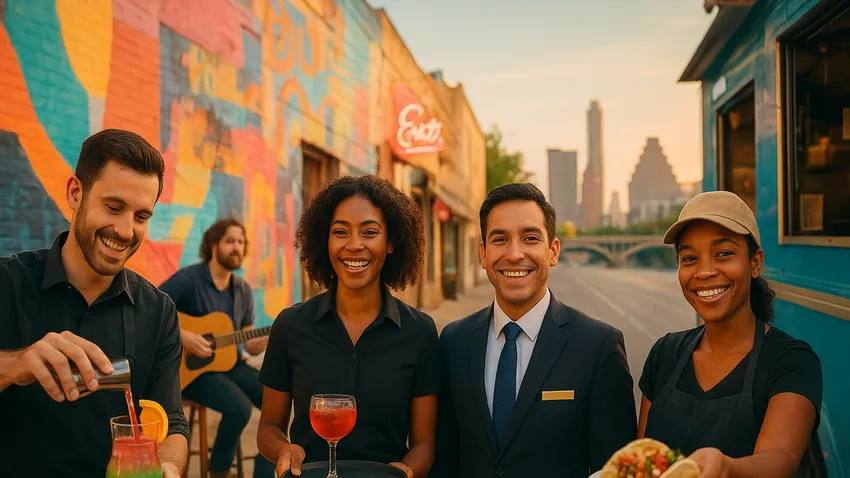 Austin hospitality fun jobs paying well