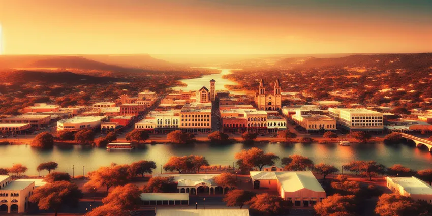 Young worker at fast food restaurant in New Braunfels