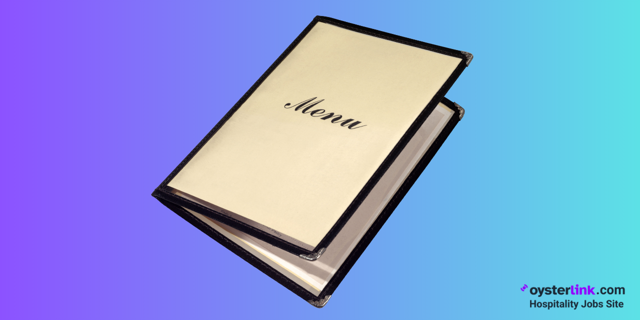a restaurant menu