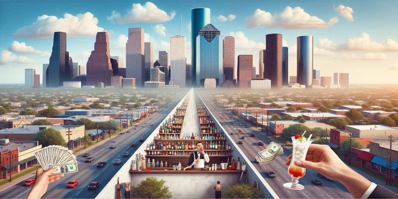 Houston bartenders serving drinks