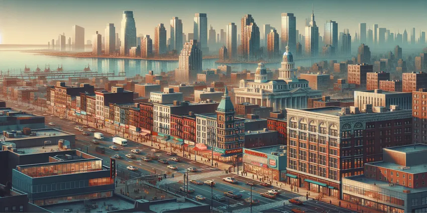 Teen working at a fast-food restaurant counter in Jersey City