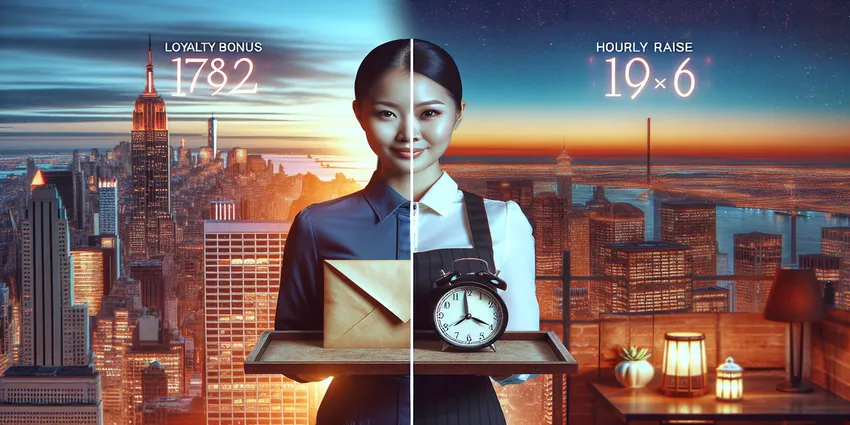 Loyalty bonus vs hourly raise retention incentives for waitress