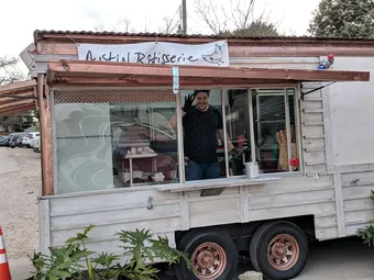 Eric Nathal in the old food truck