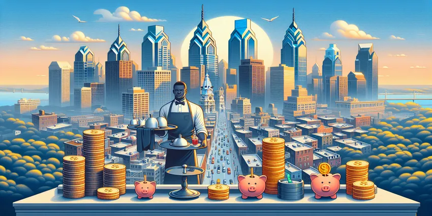 Philadelphia servers earning comparison