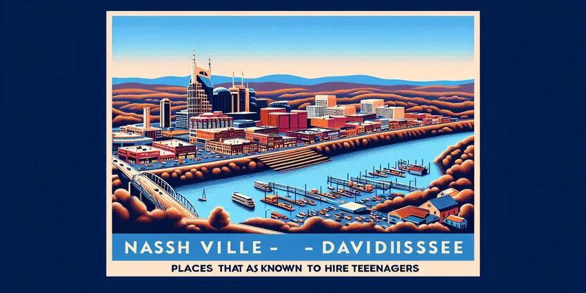 Teen working at a fast food restaurant in Nashville-Davidson