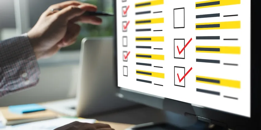 A computer screen with a test on it