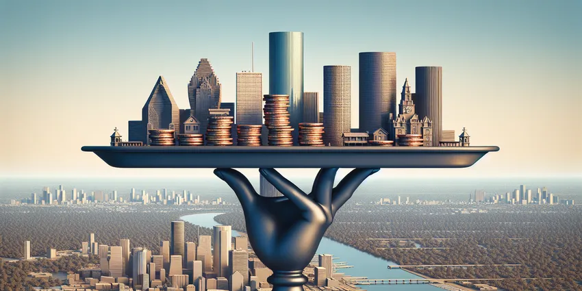 houston server wages and living costs