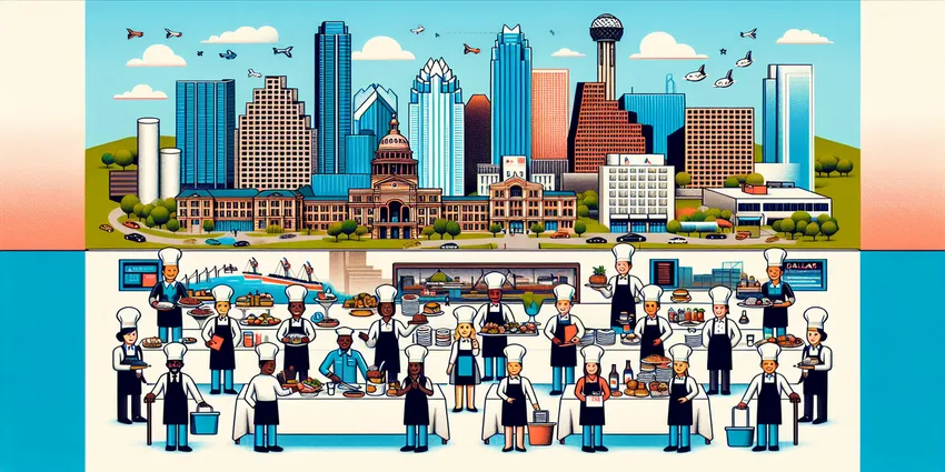 Hospitality careers in Austin vs. Dallas