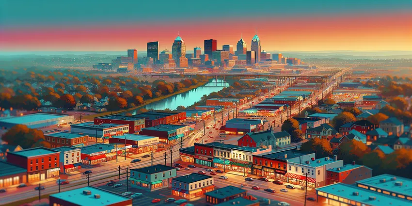 Teen working at fast food restaurant in Dayton