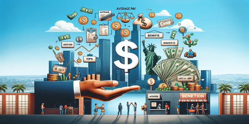 Cashier at Los Angeles register