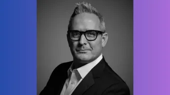 COO David McIntyre in black and white photo