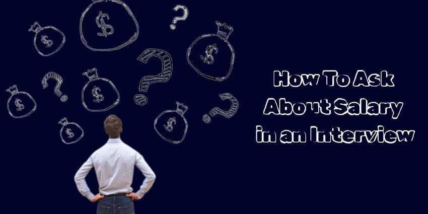 man looking at dollar bag and question mark drawings