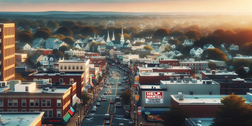 Teen working at a fast-food restaurant in Malden, MA