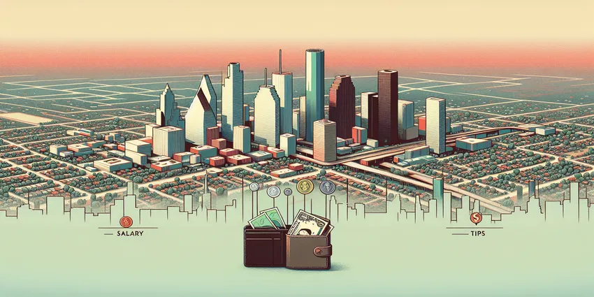 houston cashier salary tips