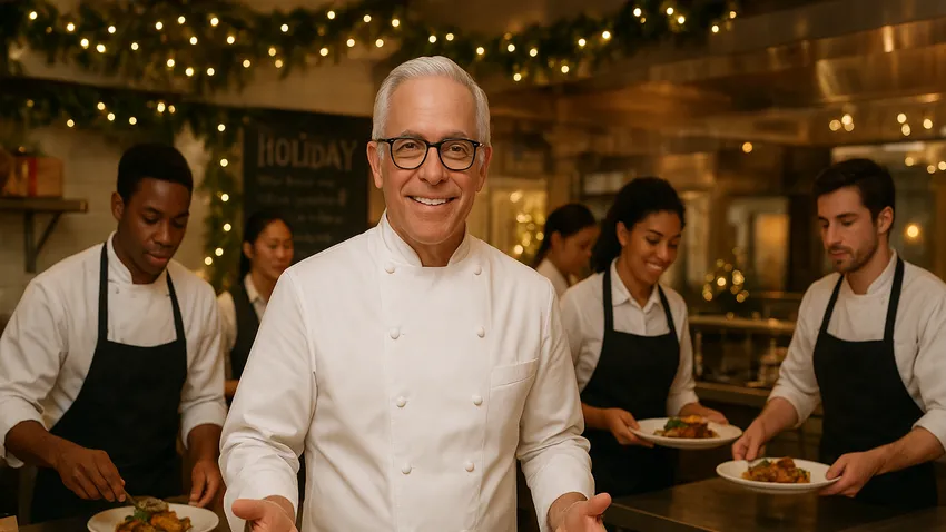 Geoffrey Zakarian portrait in chef whites