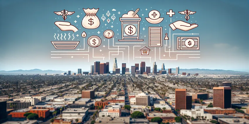 Barista preparing coffee at a Los Angeles cafe