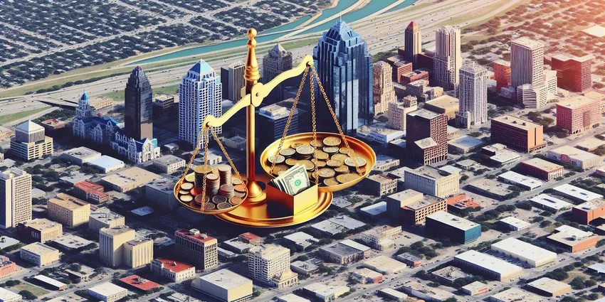 San Antonio bartender at work serving drinks and handling tips