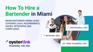 Hiring bartender in Miami