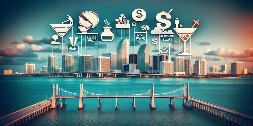 Miami bartender balancing wage and cost of living