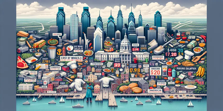 Philadelphia living wage versus cook salary comparison