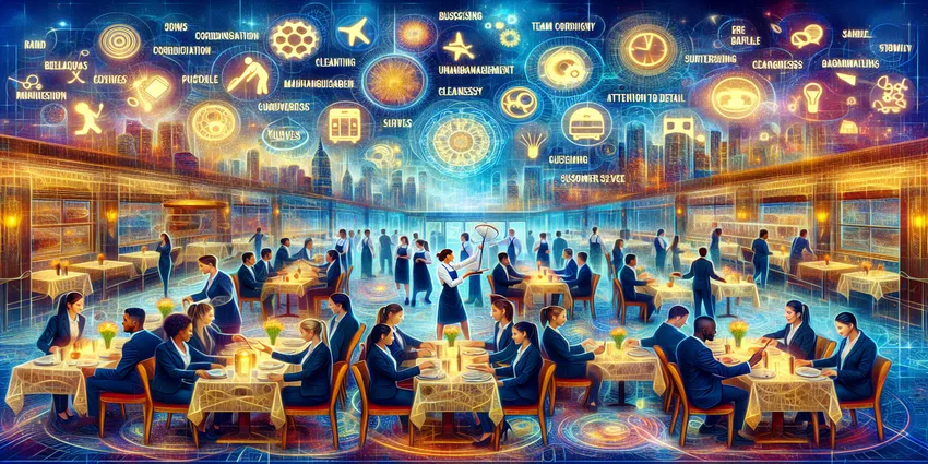 Busser skill checklist poster