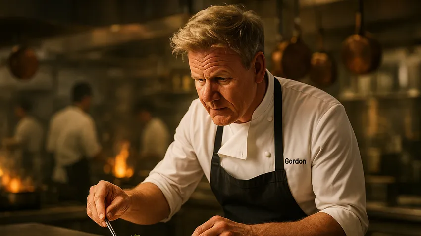 Gordon Ramsay chef portrait