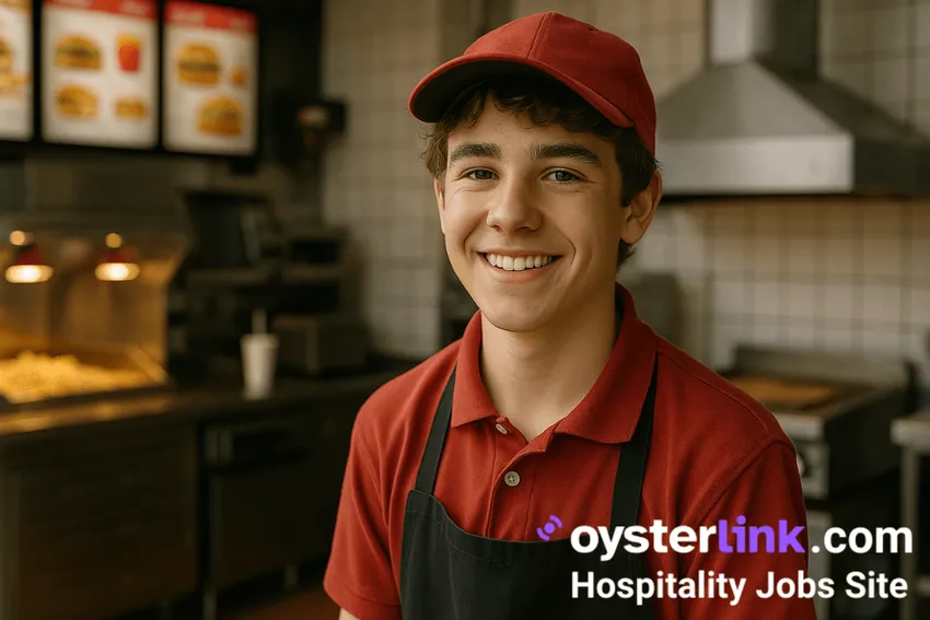 15 year old at fast food workplace