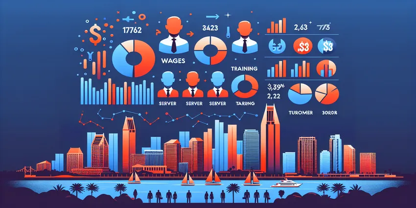 San Diego server hiring costs