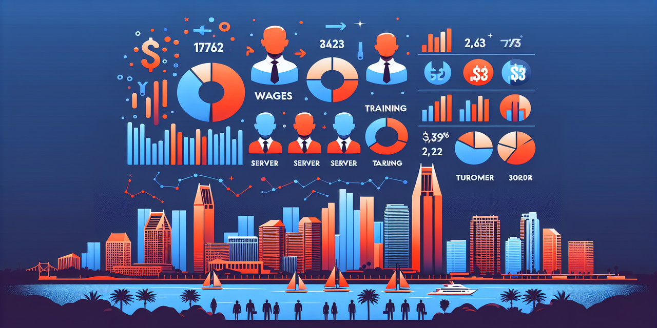 San Diego server hiring costs
