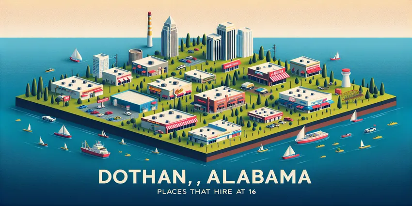 Teen working at a restaurant counter in Dothan