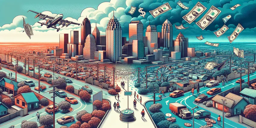 San Antonio living wage comparison poster