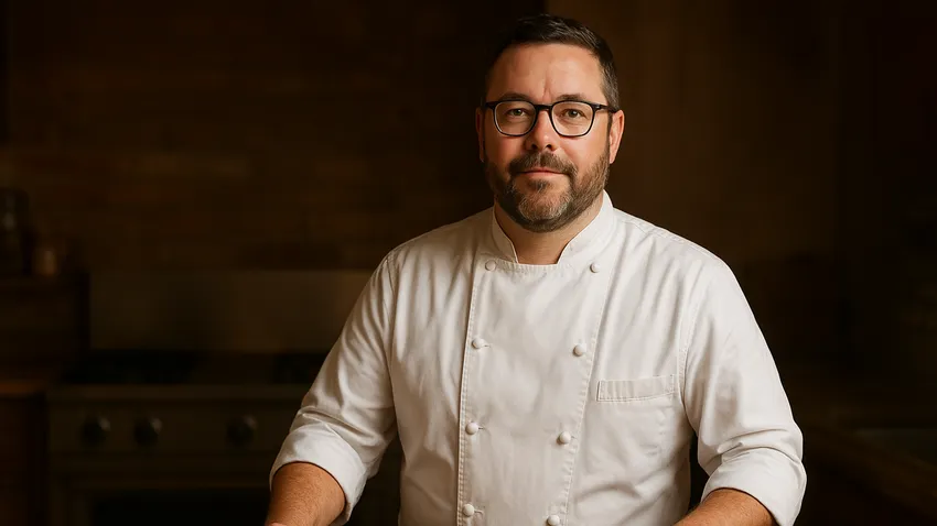 Sean Brock portrait cooking Southern cuisine