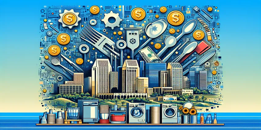 San Diego dishwasher wage and tips chart