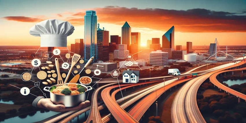 Cook preparing food in restaurant kitchen