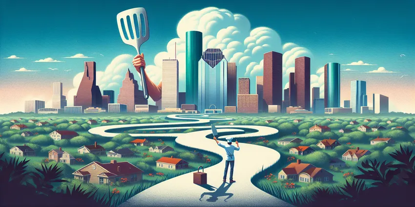 Chef working in Houston kitchen