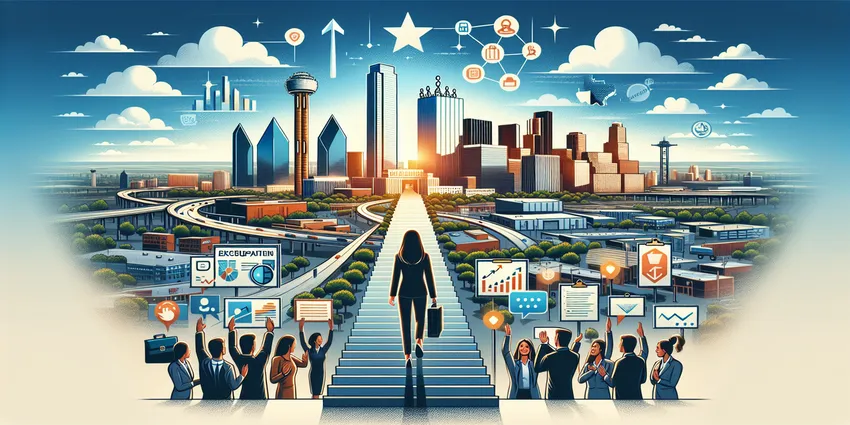 Receptionist at front desk in Dallas office