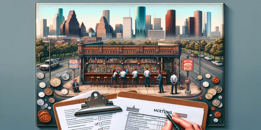 Houston bartender serving drinks