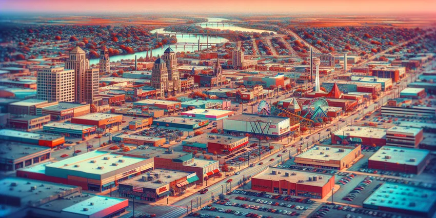 Young worker at a fast food restaurant in Peoria, Illinois