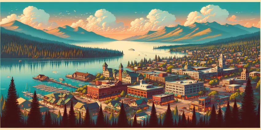 Young workers at a fast food restaurant in Coeur d'Alene