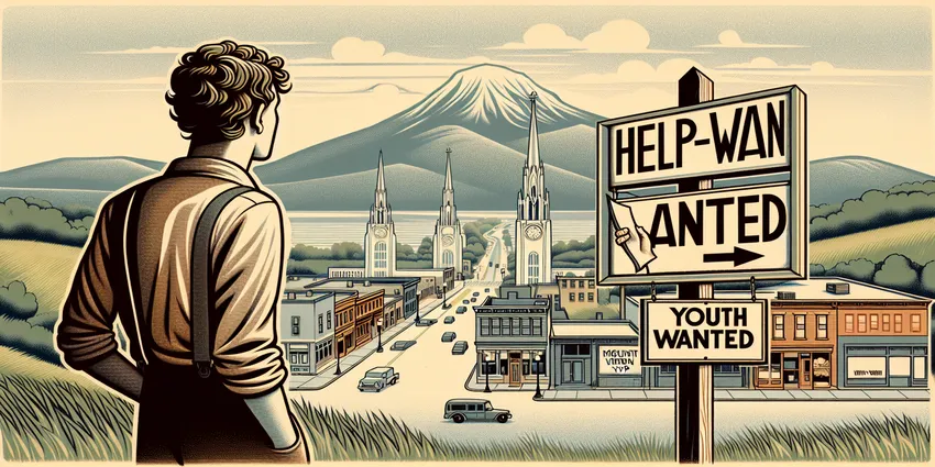 Teen working at fast food restaurant in Mount Vernon