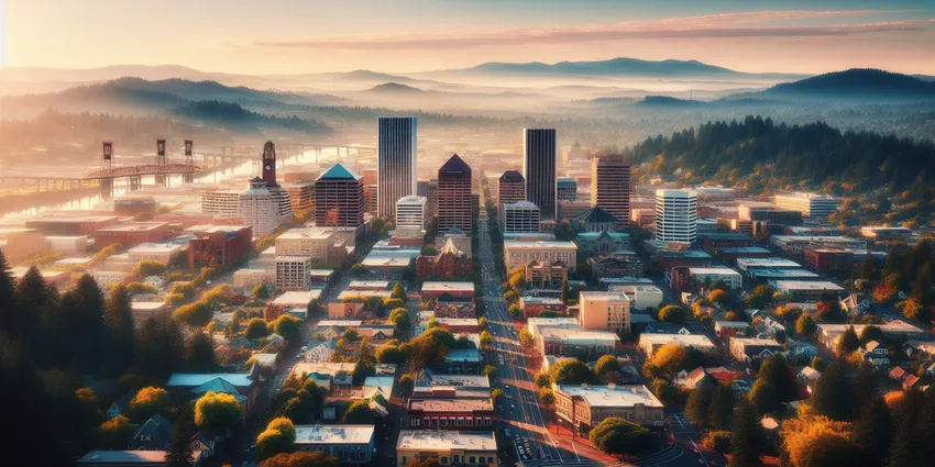 Teen working at a fast-food restaurant in Portland