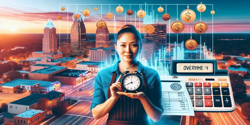 Waitress overtime pay calculation North Carolina